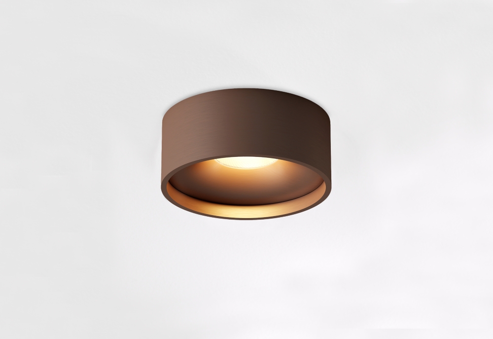 Artdelight Badkamer plafondlampOran Ø 12cm - Brons geborsteld - PL ORAN BG afbeelding